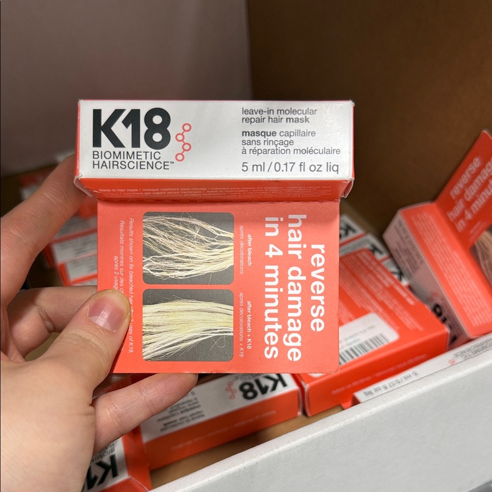 BRAND NEW K18 Leave-In Molecular Repair Hair Mask - Red